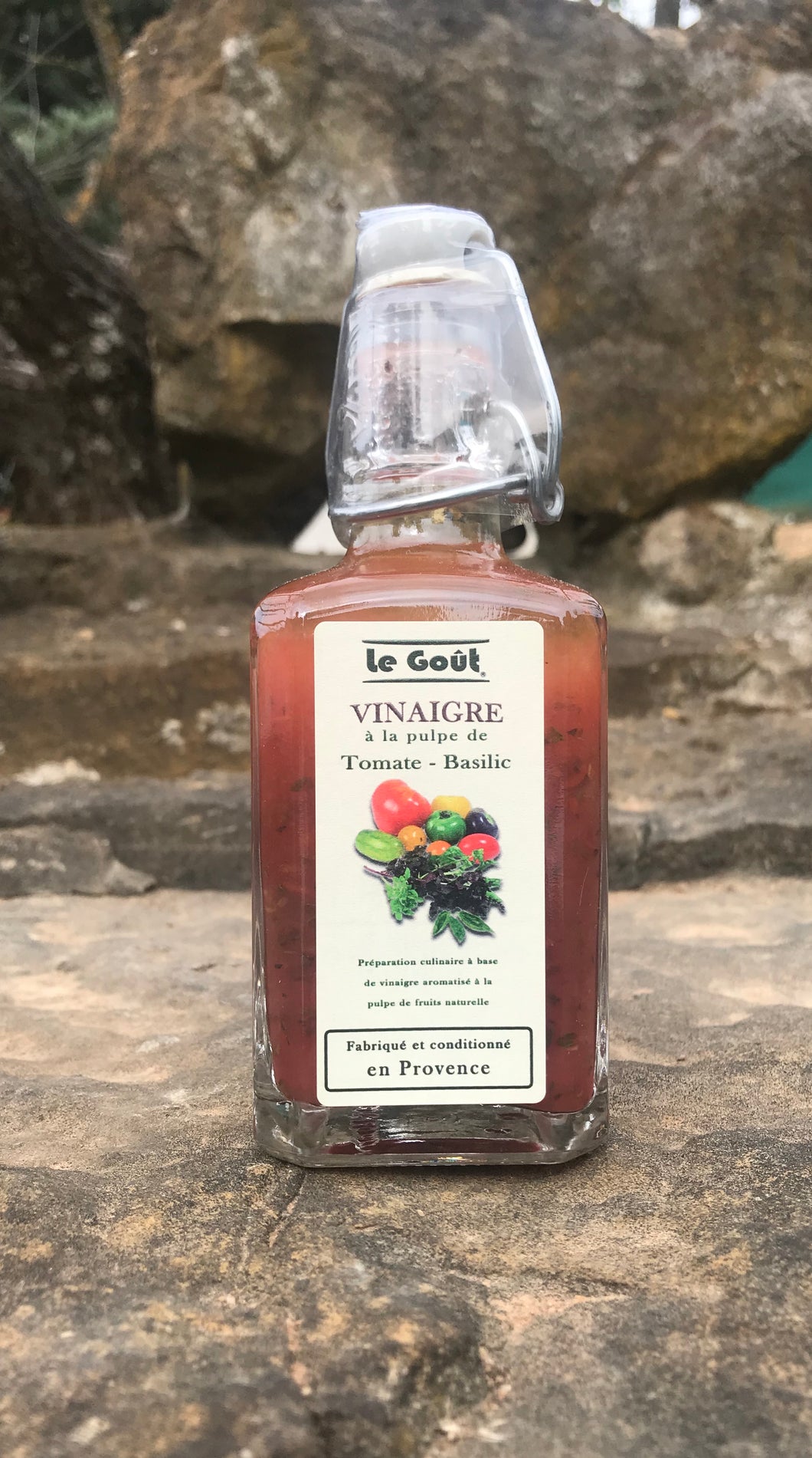 VINAIGRE À LA PULPE DE TOMATE - BASILIC - 25cl